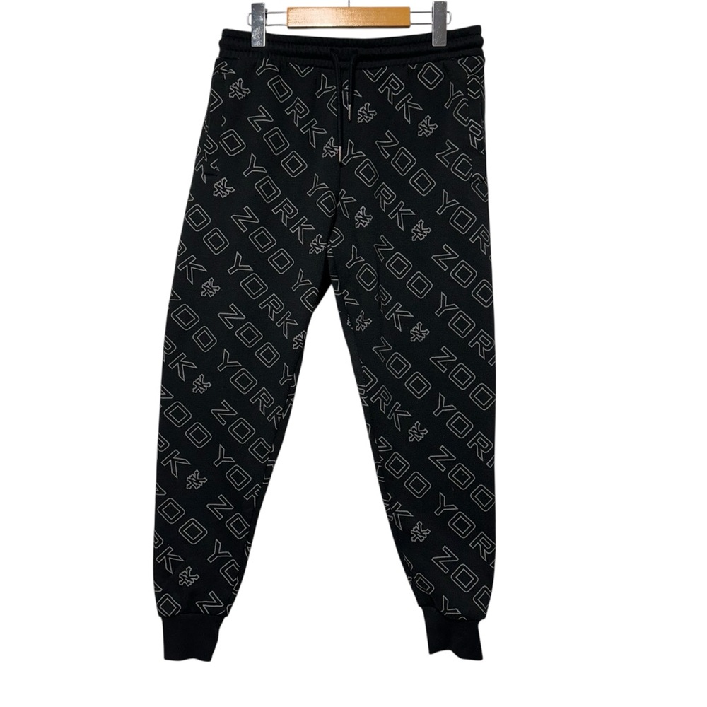 Zoo York Men’s Logo All-Over Print Jogger Sweatpants Size M | Streetwear Skate